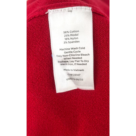 Talbots Plus women's Christmas red turtleneck pullover sweater long sleeve 2X - Picture 4 of 8